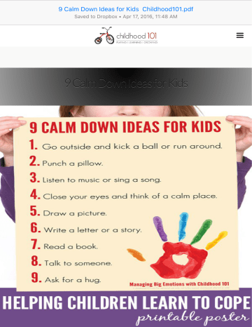 9 Calm Down Ideas for Kids 9 Calm Down Ideas for Kids