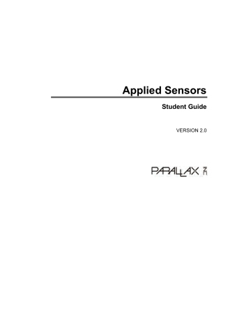Applied Sensors Version 2.0 - Heartland Community College Applied Sensors Version 2.0 - Heartland Community College
