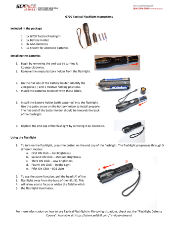 Tactical Flashlight Instructions Manualzz