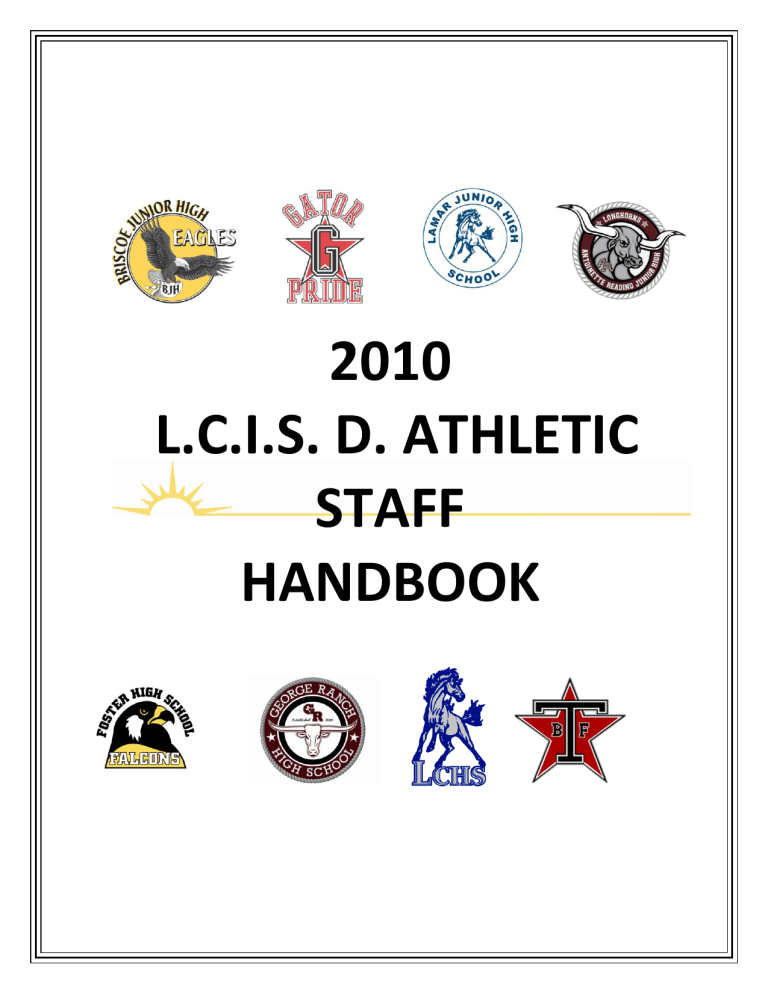 2010 lcisd athletic staff handbook 2010 lcisd athletic staff handbook