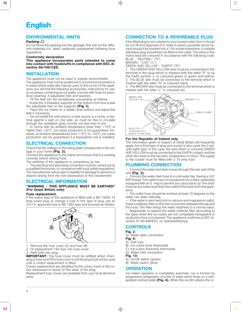 Whirlpool AGB 024 UK, AGB 022 UK, AGB 022, AGB 024 User guide Whirlpool AGB 024 UK, AGB 022 UK, AGB 022, AGB 024 User guide