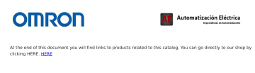 OMRON - Electric Automation Network OMRON - Electric Automation Network