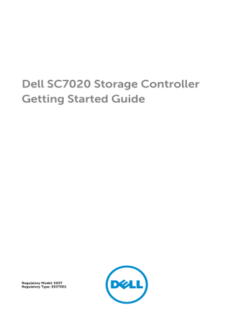Dell SC7020 Storage Controller Getting Started Guide | Manualzz