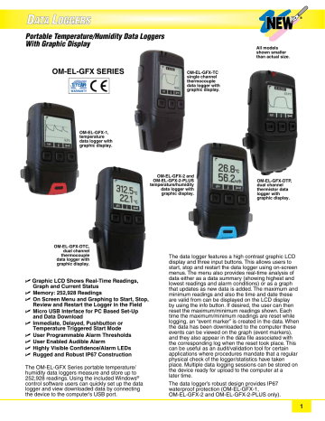 Portable Temperature/Humidity Data Loggers With Graphic Display Portable Temperature/Humidity Data Loggers With Graphic Display