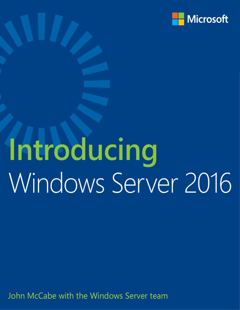 Windows Server 2016 Windows Server 2016