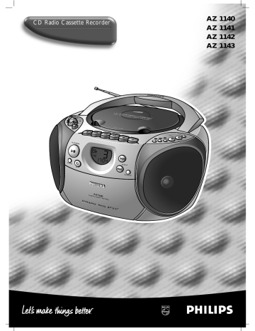Philips AZ1142 User Guide Manual Philips AZ1142 User Guide Manual