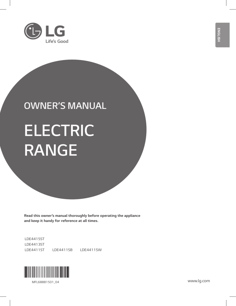 LG LDE4415ST Owner's manual LG LDE4415ST Owner's manual
