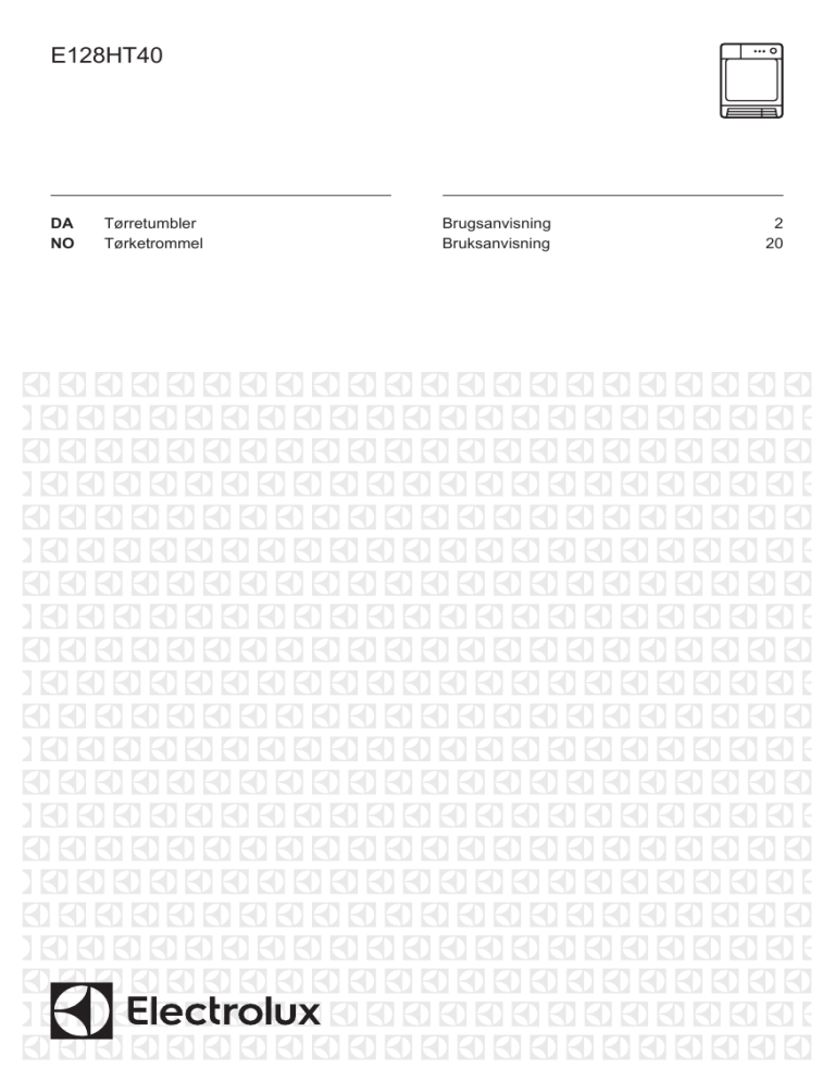 Electrolux E128HT40 User manual Electrolux E128HT40 User manual