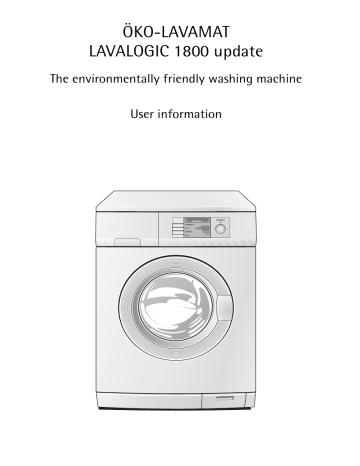 AEG LAVREGINA1850, LAVALOGIC1800 User manual AEG LAVREGINA1850, LAVALOGIC1800 User manual