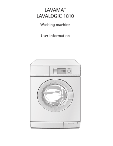 AEG LAVALOGIC1810 User manual AEG LAVALOGIC1810 User manual
