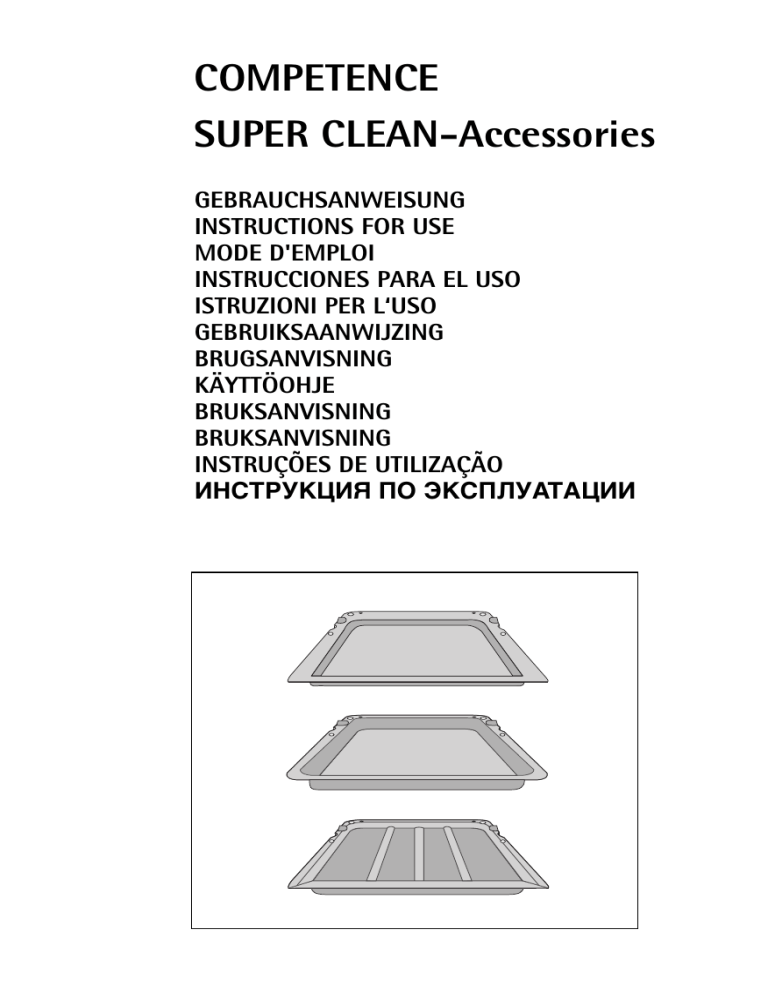 AEG BACKBLECHSUPERCLEAN, FETTPFANNESUPERCLEA, UNIVERSALBLECHS-CLE User manual AEG BACKBLECHSUPERCLEAN, FETTPFANNESUPERCLEA, UNIVERSALBLECHS-CLE User manual