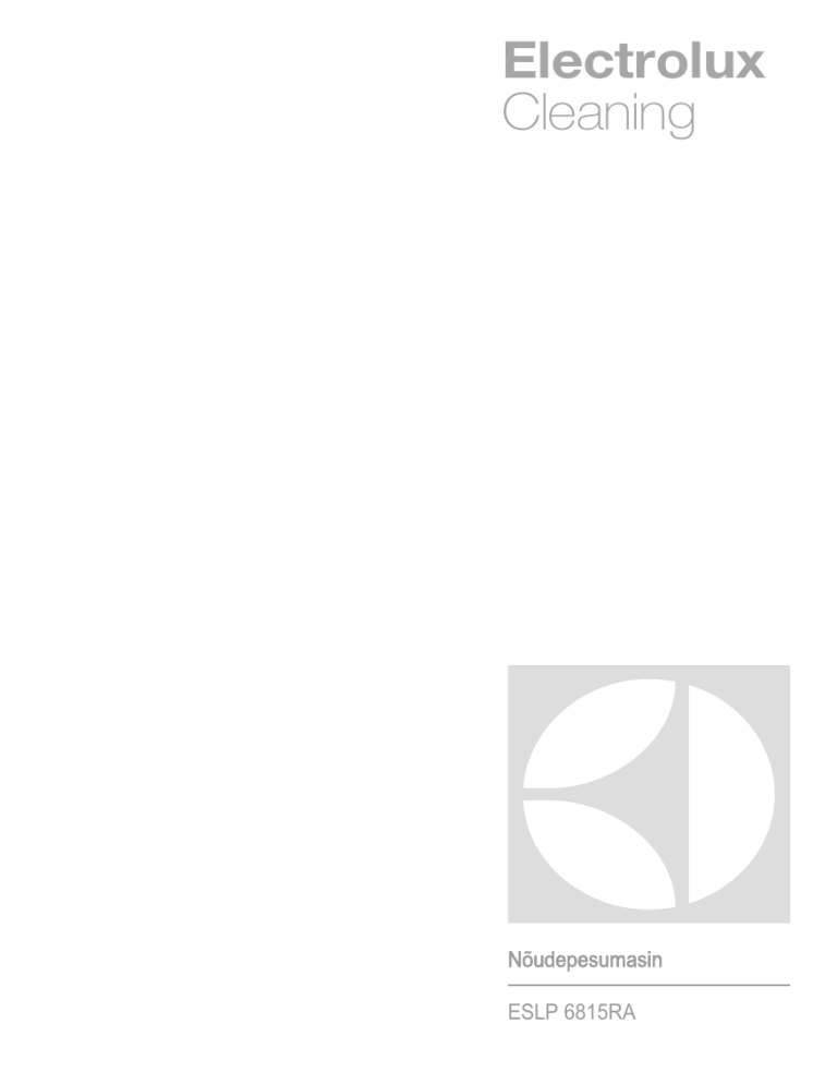 Electrolux ESLP6815RA User manual Electrolux ESLP6815RA User manual