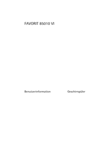 Aeg-Electrolux F85010VI User manual Aeg-Electrolux F85010VI User manual