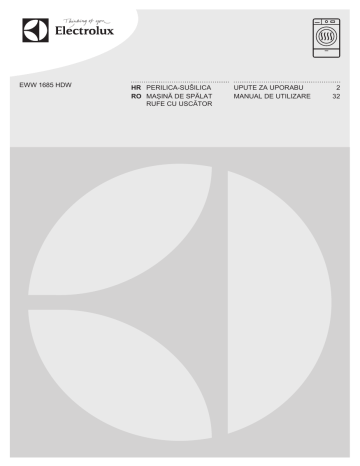 Electrolux EWW1685HDW User manual Electrolux EWW1685HDW User manual