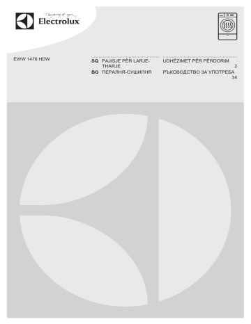 Electrolux EWW1476HDW User manual Electrolux EWW1476HDW User manual