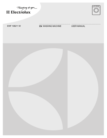 Electrolux EWF108211W User manual Electrolux EWF108211W User manual