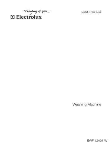 Electrolux EWF12491W User manual Electrolux EWF12491W User manual
