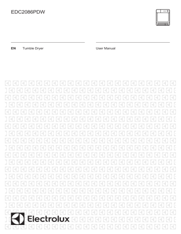 Electrolux EDC2086PDW User manual Electrolux EDC2086PDW User manual