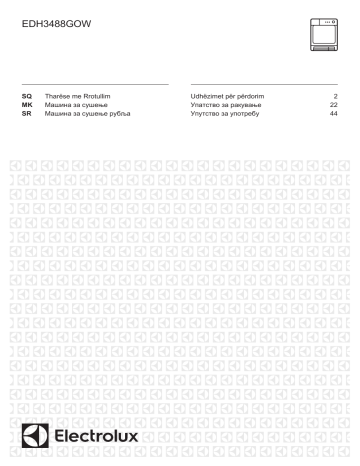 Electrolux EDH3488GOW User manual Electrolux EDH3488GOW User manual