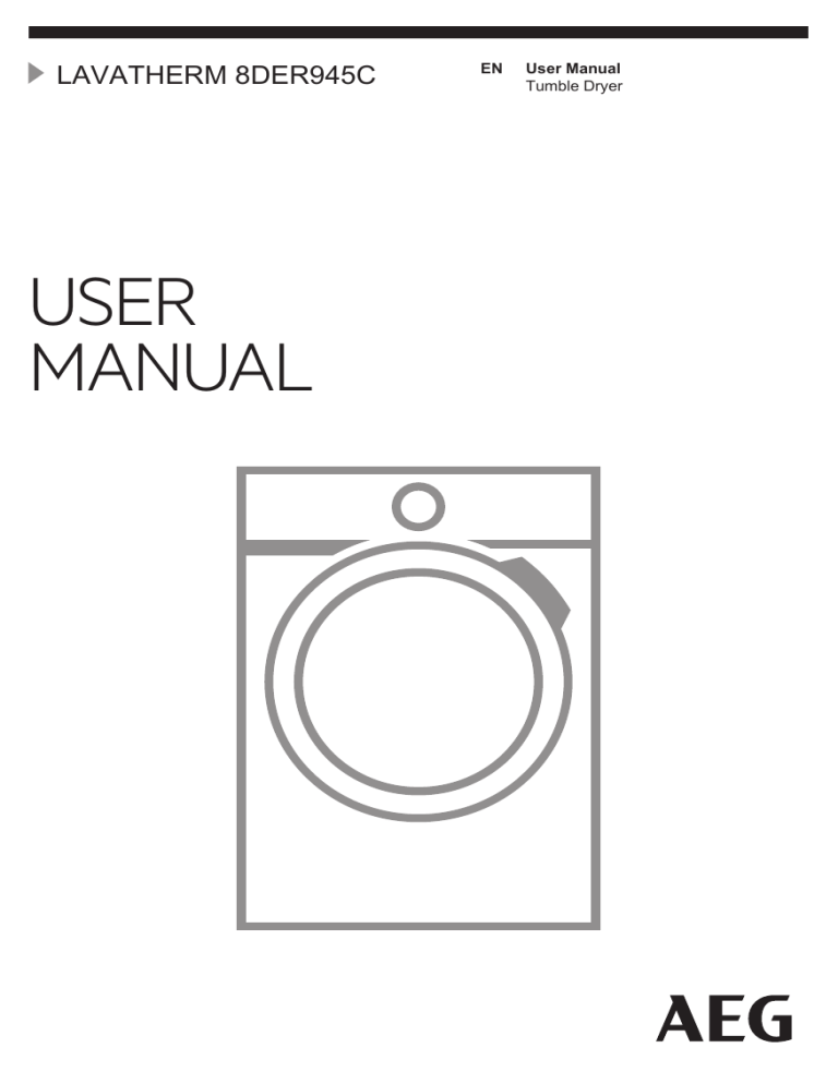 AEG T8DER945C User manual AEG T8DER945C User manual