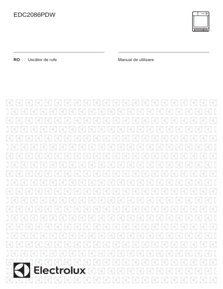 Electrolux EDC2086PDW User manual Electrolux EDC2086PDW User manual