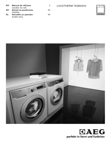 AEG T76385AH3 User manual AEG T76385AH3 User manual