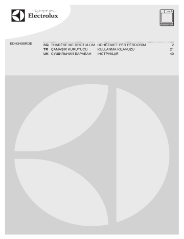 Electrolux EDH3498RDE User manual Electrolux EDH3498RDE User manual