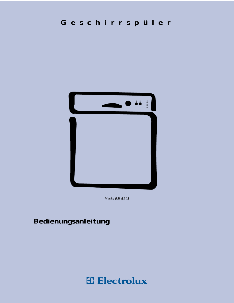 Electrolux ESI6113X User manual Electrolux ESI6113X User manual