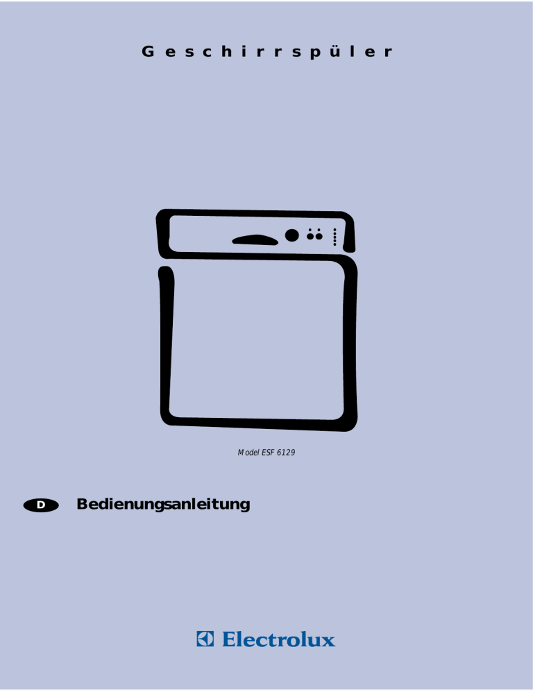 Electrolux ESF6129 User manual Electrolux ESF6129 User manual