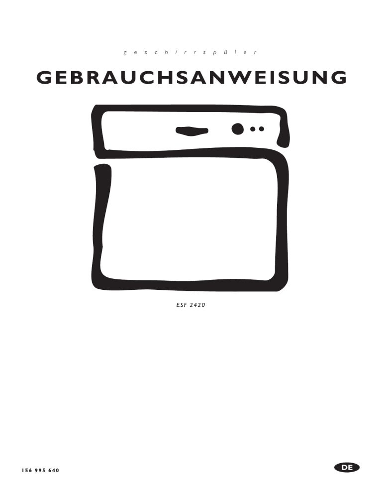 Electrolux ESF2420 User manual Electrolux ESF2420 User manual