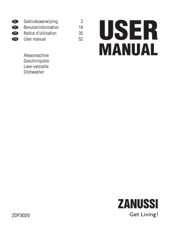 Zanussi ZDF3020S, ZDF3020 User manual Zanussi ZDF3020S, ZDF3020 User manual