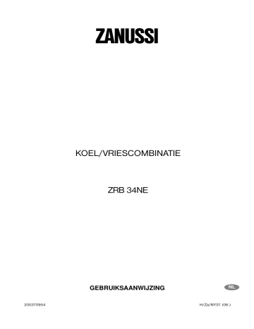 Zanussi ZRB34NE User manual Zanussi ZRB34NE User manual