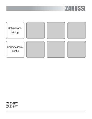 Zanussi ZRB329W User manual Zanussi ZRB329W User manual