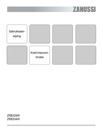 Zanussi ZRB329W User manual Zanussi ZRB329W User manual
