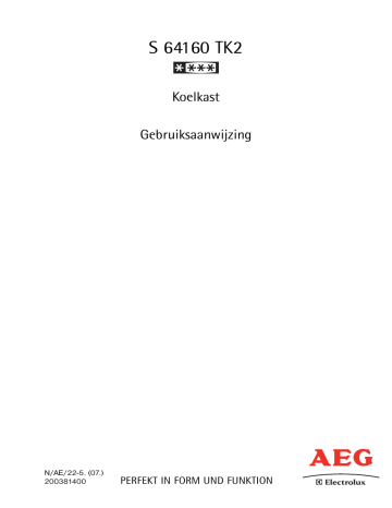 Aeg-Electrolux S64160TK2 User manual Aeg-Electrolux S64160TK2 User manual