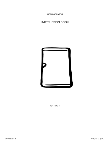 Electrolux ER1643T User manual Electrolux ER1643T User manual