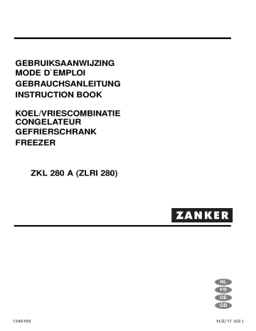 ZANKER ZKL 280 A User manual ZANKER ZKL 280 A User manual