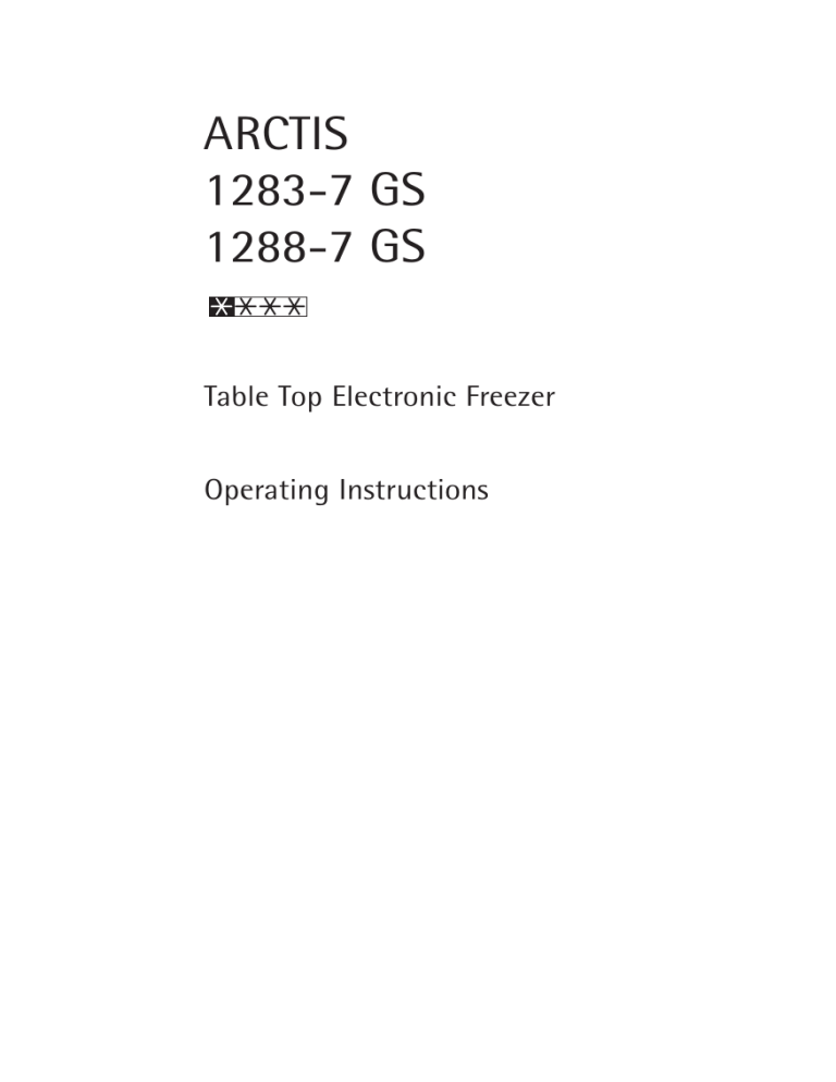 AEG A1283GS7, A1288GS7 User manual AEG A1283GS7, A1288GS7 User manual