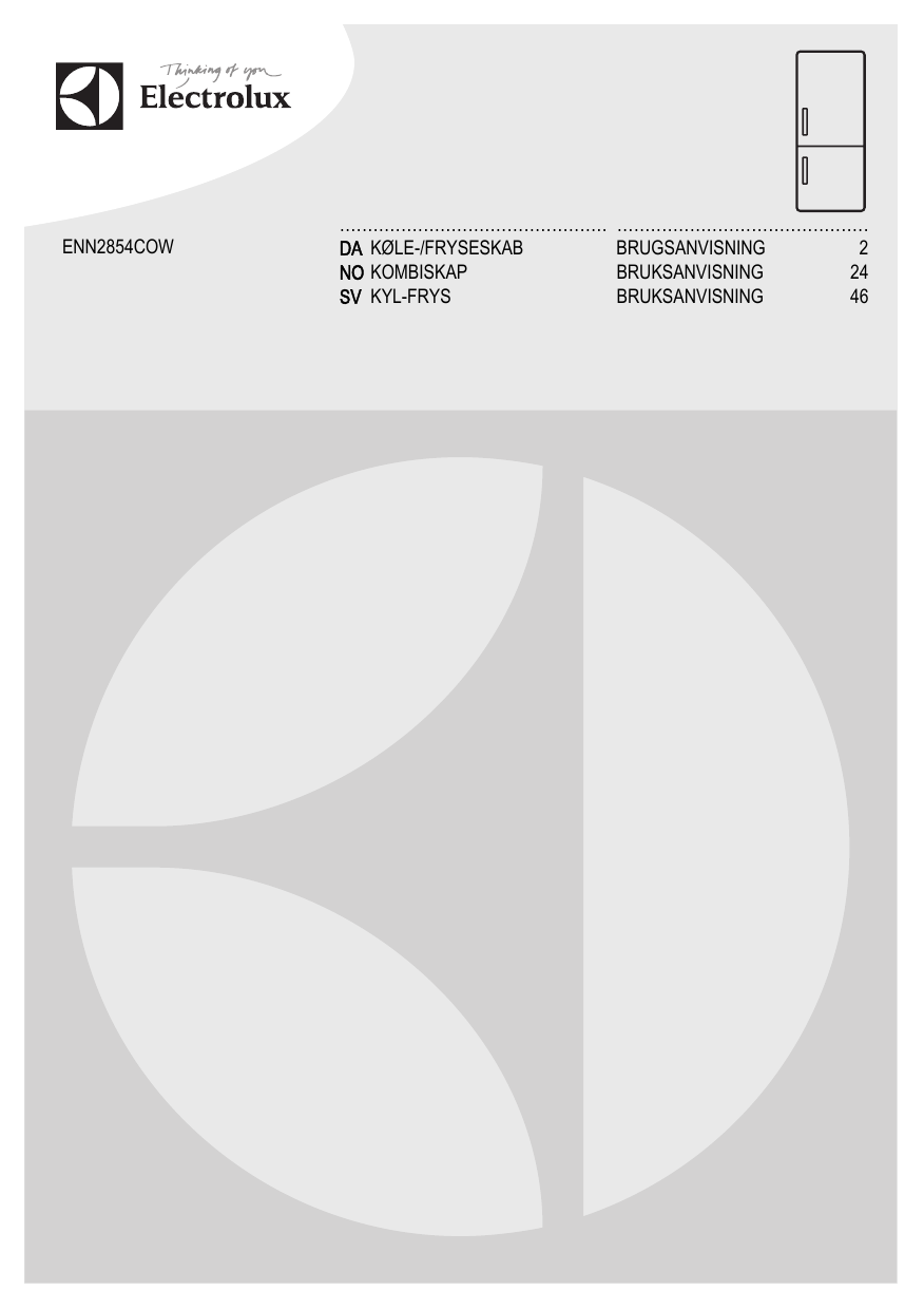 Electrolux Enn Cow Brugermanual Manualzz