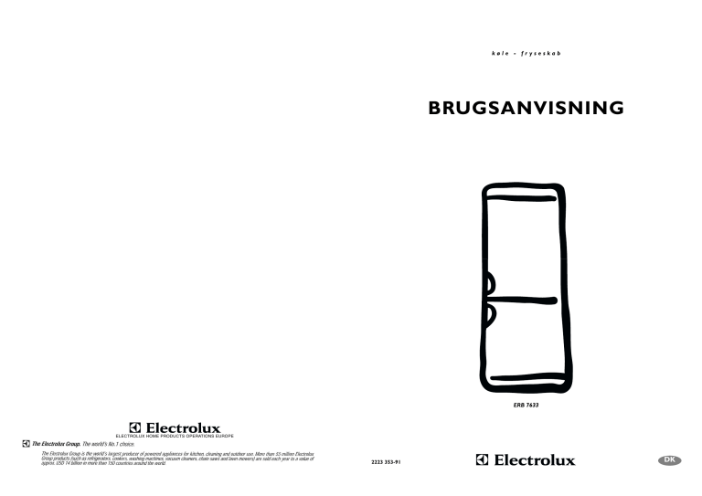 Electrolux 812.203 8/41010, ERB7633 User manual Electrolux 812.203 8/41010, ERB7633 User manual