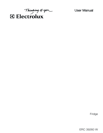 Electrolux ERC39260W User manual Electrolux ERC39260W User manual