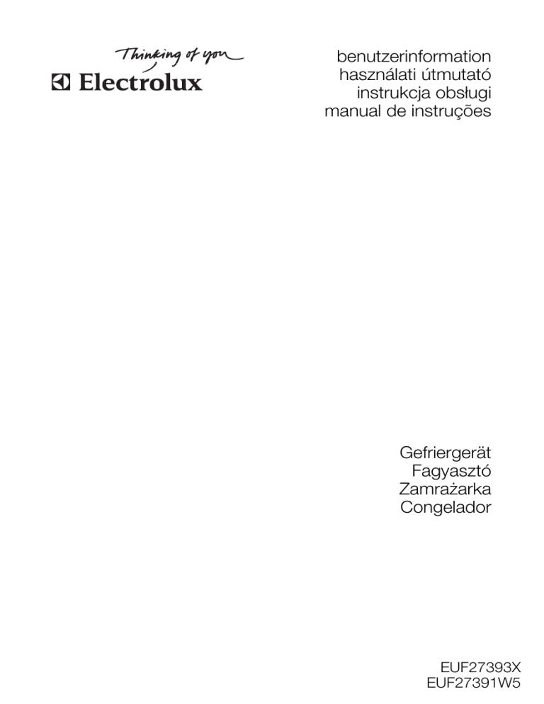Electrolux EUF27391W5 User manual Electrolux EUF27391W5 User manual