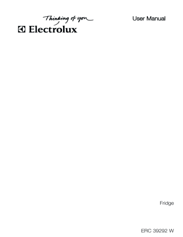 Electrolux ERC39292W User manual Electrolux ERC39292W User manual