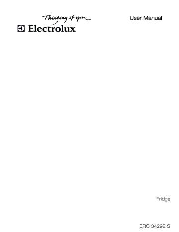 Electrolux ERC34292S User manual Electrolux ERC34292S User manual