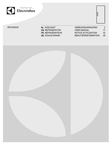 Electrolux ERC39353X User manual Electrolux ERC39353X User manual