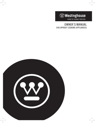 Westinghouse PAK558W, PAK141W, GUK527WNG, GUK517WLP, PAK143W, PAK557W User manual Westinghouse PAK558W, PAK141W, GUK527WNG, GUK517WLP, PAK143W, PAK557W User manual