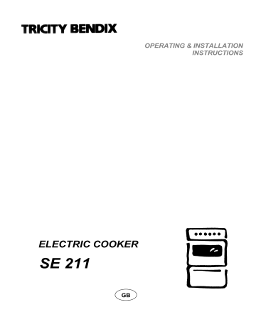 Tricity Bendix SE211X User manual Tricity Bendix SE211X User manual