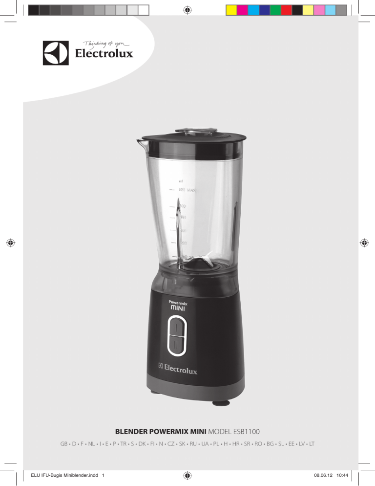 Electrolux ESB1100RE, ESB1100YE, ESB1100, ESB1100PU User manual Electrolux ESB1100RE, ESB1100YE, ESB1100, ESB1100PU User manual