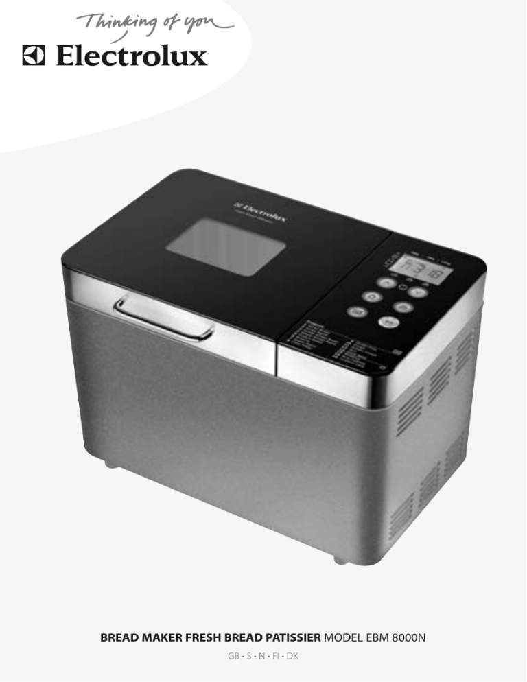 Electrolux EBM8000N User manual Electrolux EBM8000N User manual