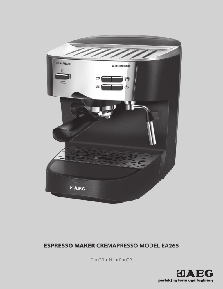 AEG EA255 User manual AEG EA255 User manual